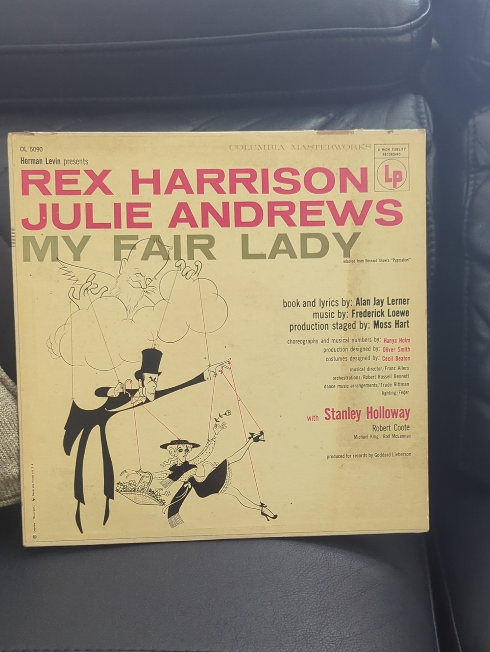 Vintage My Fair Lady Vinyl Album - Pink and Cream Cover